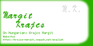 margit krajcs business card